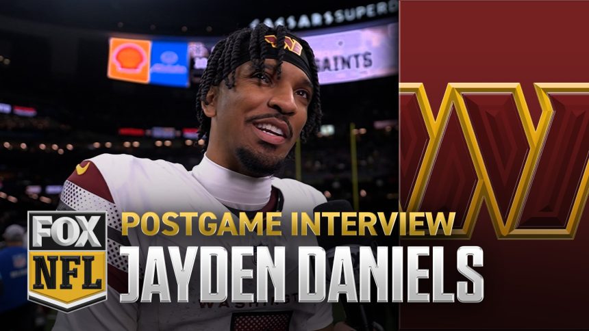 Jayden Daniels on Commanders' close win over Saints, playing in Louisiana again & more | NFL on FOX