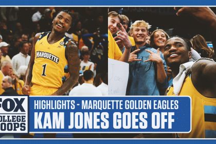 Kam Jones drops 32 points in Marquette's 88-74 win over Wisconsin | FOX Hoops Player Highlight