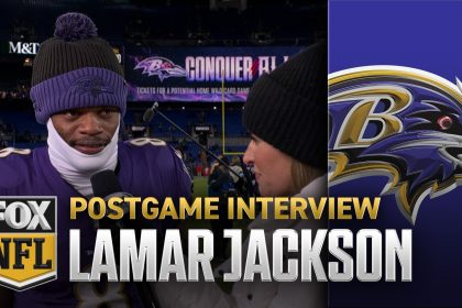 Lamar Jackson on Ravens' win over Steelers and clinching the playoffs – 'It feels good' | NFL on FOX