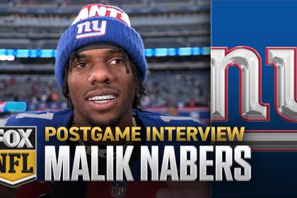 Malik Nabers on becoming fifth rookie to eclipse 1,000 receiving yards – 'I'm very thankful'