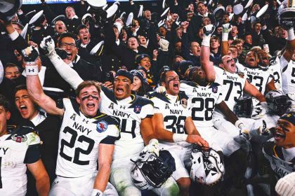 Navy dominates in 31-13 win over No. 22 Army to snap 2-game rivalry losing streak