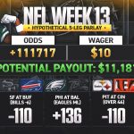 NFL Week 13 odds: 'Woulda, Coulda, Shoulda' parlay; five bets that would've won big