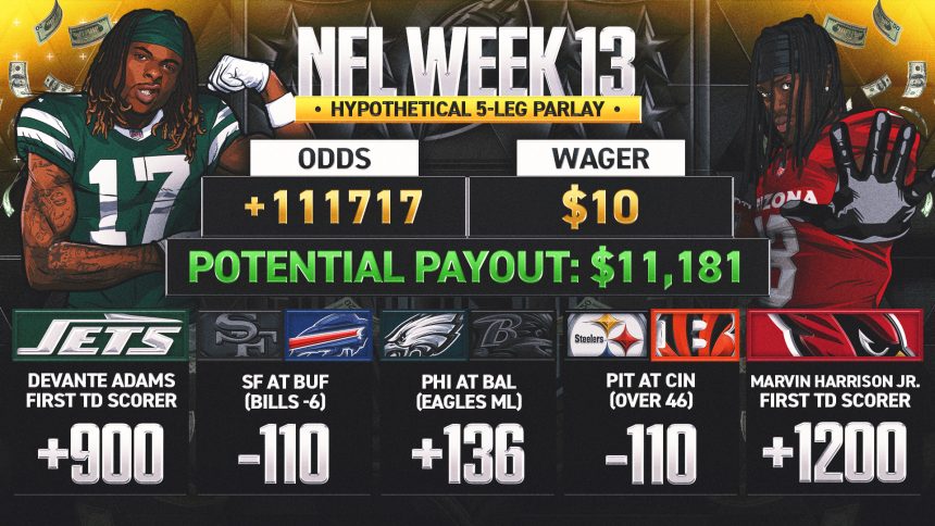 NFL Week 13 odds: 'Woulda, Coulda, Shoulda' parlay; five bets that would've won big