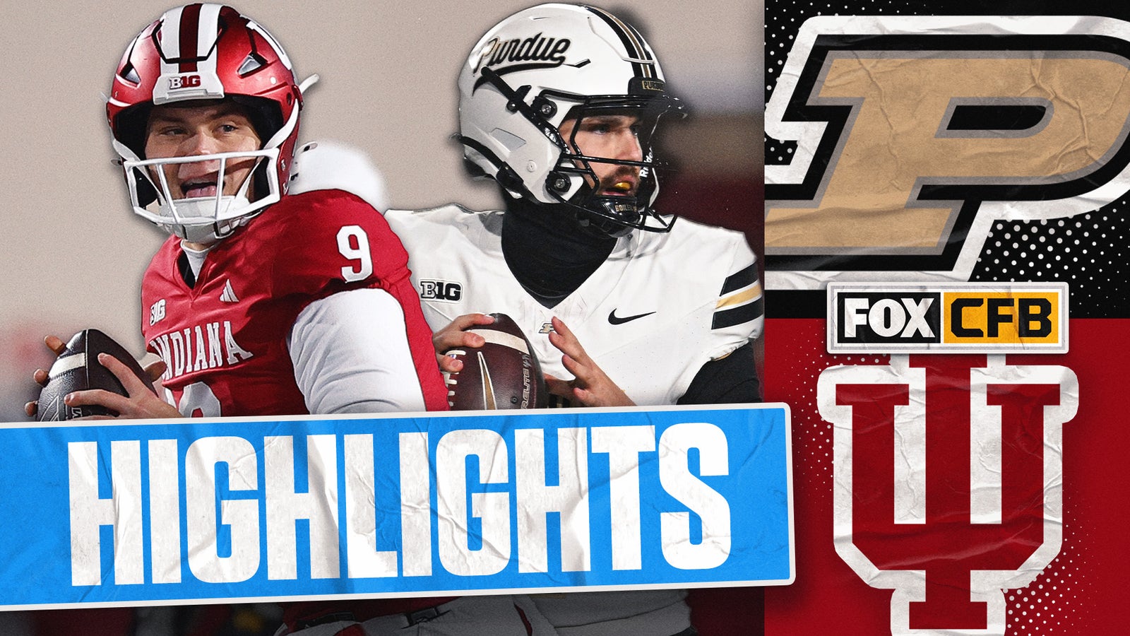 Purdue Boilermakers vs. No. 10 Indiana Hoosiers Highlights | FOX College Football