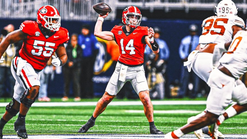 No. 2 Georgia turning to backup QB Gunner Stockton in CFP quarterfinal