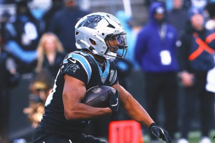 Panthers' 1,000-yard rusher Chuba Hubbard (calf) on IR for final two games