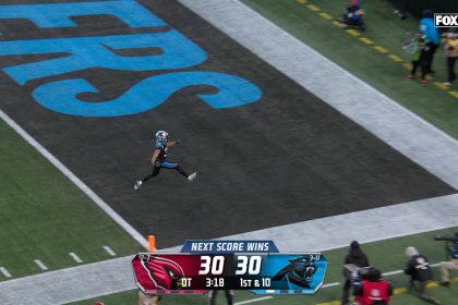 Panthers' RB Chuba Hubbard rushes for 48 yards including a 21-yard game winning TD vs. Cardinals in OT