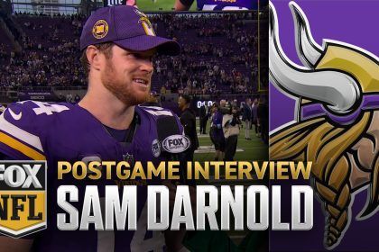 Sam Darnold and Jordan Addison on Vikings' win over Falcons in Week 14 | NFL on FOX