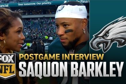 Saquon Barkley on obtaining Eagles' single-season rushing record – 'It means a lot' | NFL on FOX