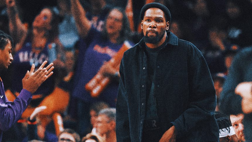 Suns star Kevin Durant out at least one week with a sprained ankle suffered vs. Spurs