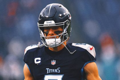 Titans, looking for 'spark,' bench QB Will Levis for backup Mason Rudolph