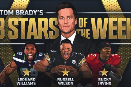 Tom Brady's 3 Stars of Week 13, including Steelers' Russell Wilson