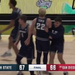 Tucker Anderson hits game-winning, 3-pointer in Utah State's 67-66 road win over San Diego State