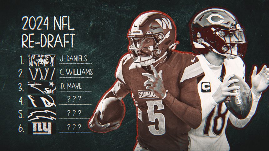 2024 NFL Re-Draft: Would Bears take Caleb Williams or Jayden Daniels at No. 1?