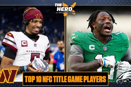 A.J. Brown, Jayden Daniels, McLaurin highlight Colin's Top 10 players in NFC Title Game | The Herd