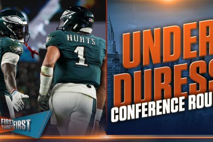 AJ Brown and Jalen Hurts top Brou’s BUD list for Conference Championship round | First Things First