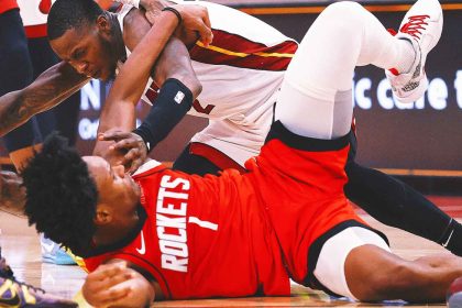 Amen Thompson, Terry Rozier suspended for roles in Rockets-Heat brawl