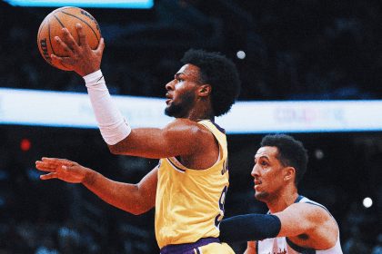 Bronny James gets standing ovation on the road as Lakers rout Wizards 134-96