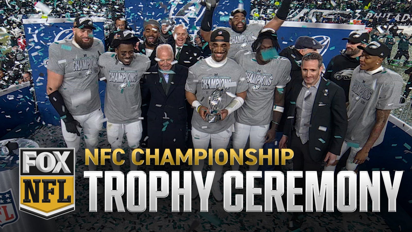 Philadelphia Eagles' NFC Championship Trophy Ceremony 