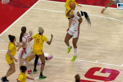 Cotie McMahon knocks down tough fadeaway jump shot to seal Ohio State's 77-64 victory over Maryland