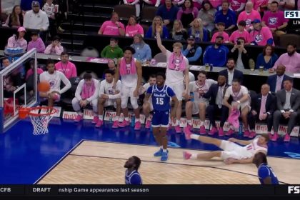 Creighton's Isaac Traudt sinks AND-ONE 3-pointer to extend lead against Seton Hall