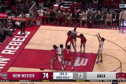 Dedan Thomas Jr. misses clutch free throw to tie the game vs. New Mexico to cement UNLV's defeat