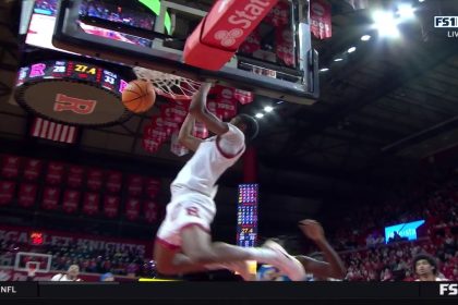 Dylan Harper & Ace Bailey connect on ALLEY-OOP DUNK to trim UCLA's lead over Rutgers