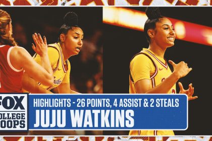 Juju Watkins drops 26 points in No. 4 USC's 75-55 win vs. Nebraska | CBB on FOX