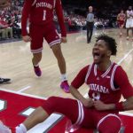 Kanaan Carlyle finishes a TOUGH and-1 bucket in transition, extending Indiana's lead vs. Ohio State