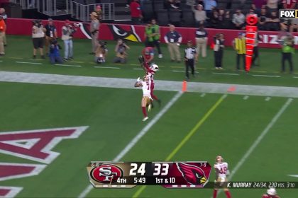 Kyler Murray hits Marvin Harrison Jr. on a 12-yard td pass, extending Cardinals' lead over 49ers | NFL Highlights