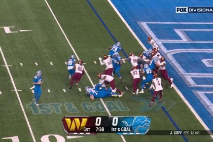 Lions force fourth down stop, leading to a Jahmyr Gibbs TD to take early lead. vs. Commanders | NFL Highlights