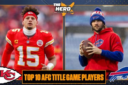 Mahomes-Allen duo, Travis Kelce and James Cook highlight Colin's Top 10 in AFC Title Game | The Herd