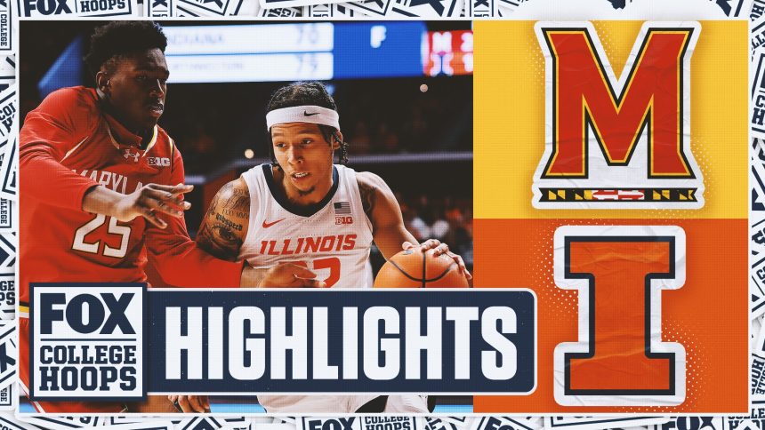 Maryland Terrapins vs. No. 17 Illinois Fighting Illini Highlights | FOX College Hoops