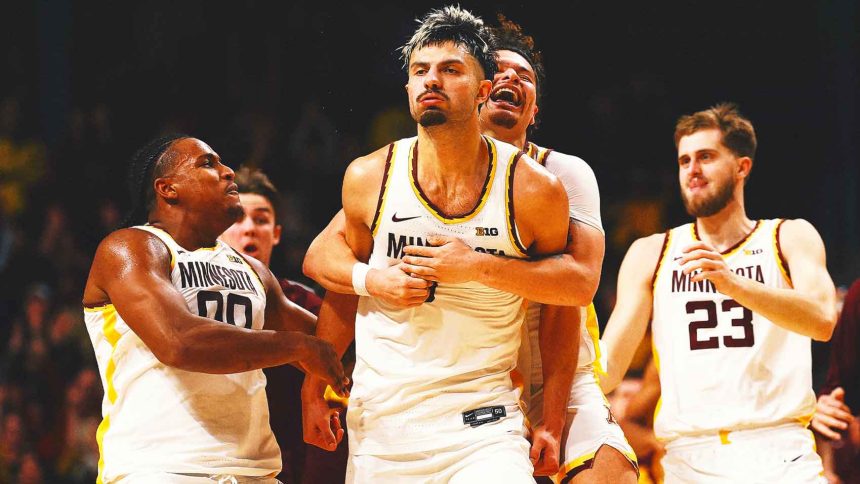 Minnesota stuns No. 20 Michigan in OT on Dawson Garcia's long 3-point buzzer-beater