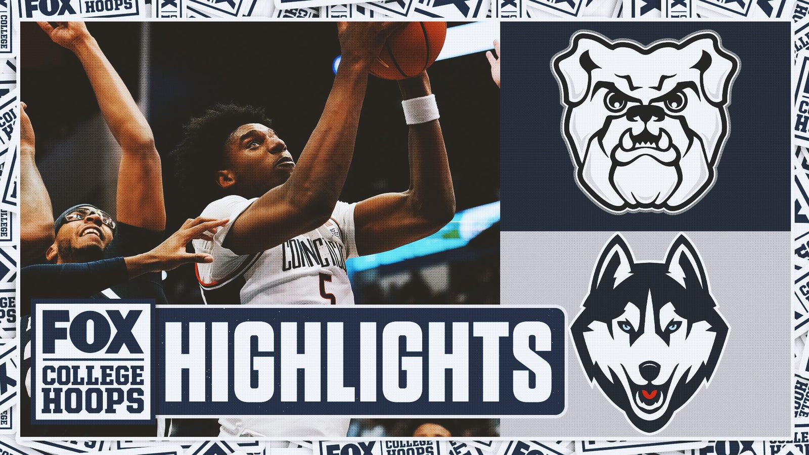 Butler Bulldogs vs. No. 19 UConn Huskies Highlights | FOX College Hoops