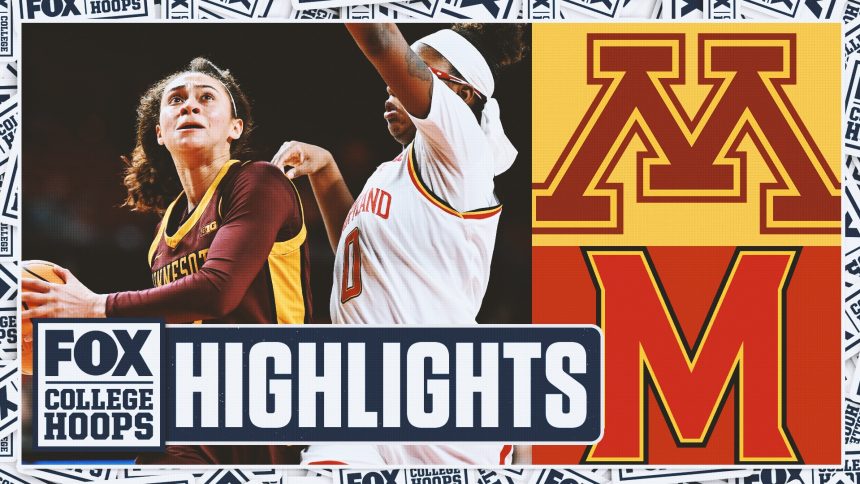 No. 24 Minnesota Golden Gophers vs. No. 8 Maryland Terrapins Highlights | FOX College Hoops