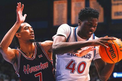 No. 7 Houston rallies, more than once, to down No. 12 Kansas 92-86 in double OT