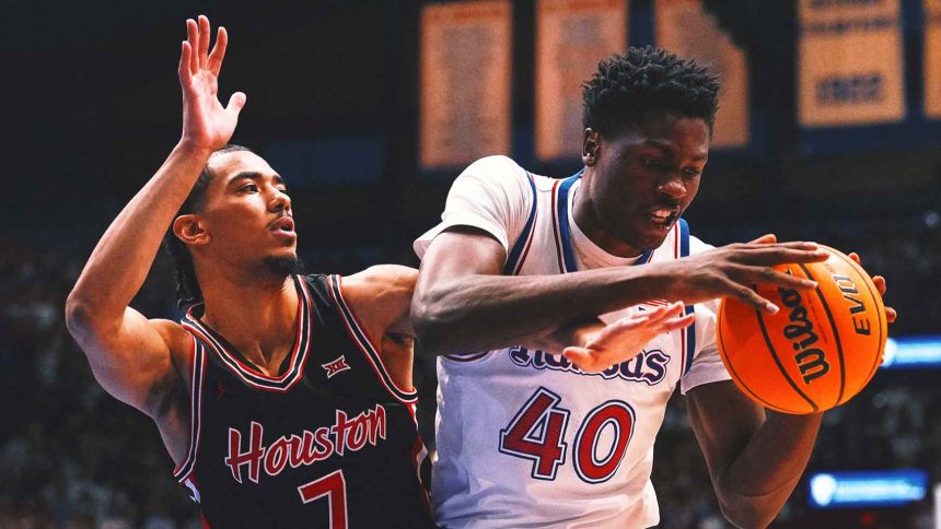 No. 7 Houston rallies, more than once, to down No. 12 Kansas 92-86 in double OT