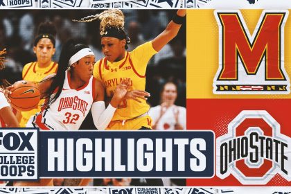 No. 8 Maryland Terrapins vs. No. 12 Ohio State Buckeyes Highlights | FOX College Women's Hoops