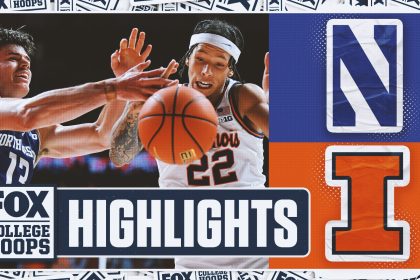 Northwestern Wildcats vs. No. 17 Illinois Fighting Illini Highlights | FOX College Hoops