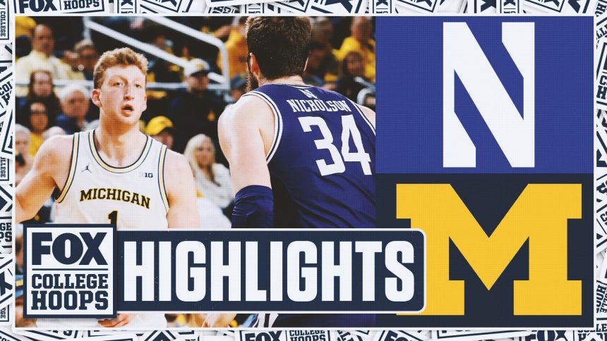 Northwestern Wildcats vs. No. 20 Michigan Wolverines Highlights | FOX College Hoops