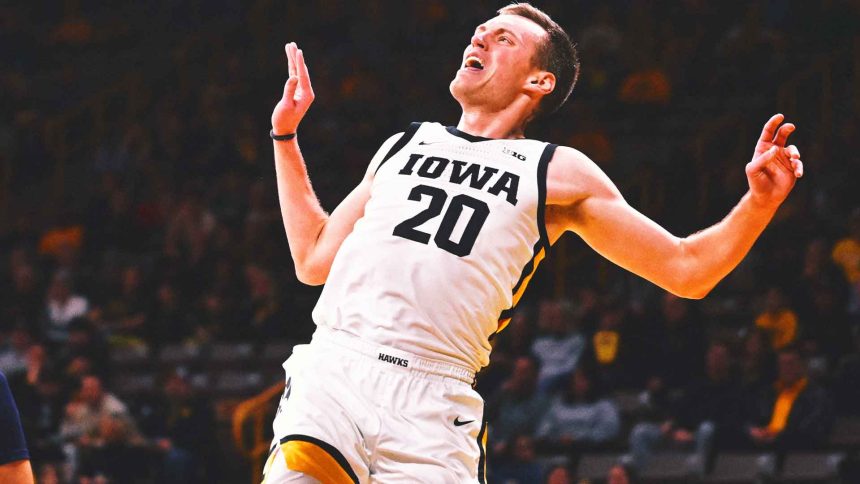 Payton Sandfort's huge second half propels Iowa to 85-60 romp over Indiana