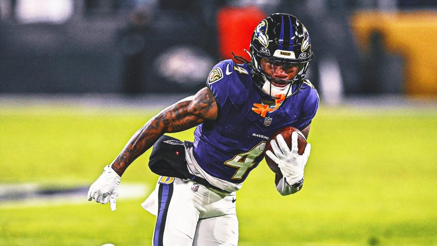 Ravens WR Zay Flowers' knee injury isn't season-ending, considered day-to-day