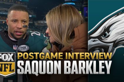 Saquon Barkley on Eagles' Wild Card win over Packers: 'Just want to get the win' | NFL on FOX