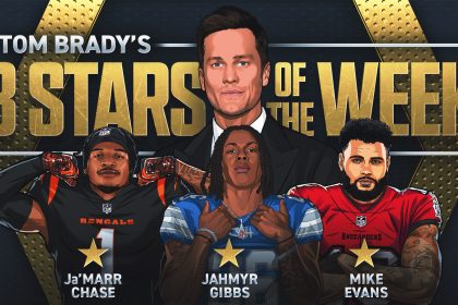 Tom Brady's 3 Stars of Week 18, including Lions' Jahmyr Gibbs