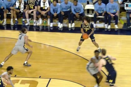 Tre Donaldson drains go-ahead stepback 3-pointer, helping Michigan defeat Penn State