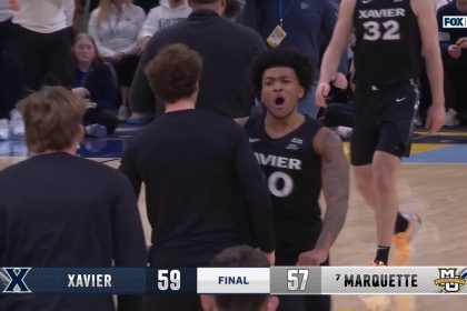 Xavier upsets No. 7 Marquette following strong defensive possession to seal 59-57 win