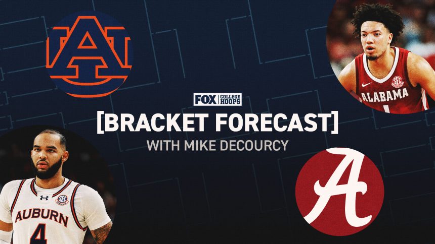 2025 NCAA Tournament projections: Top overall seed on the line with Auburn-Alabama