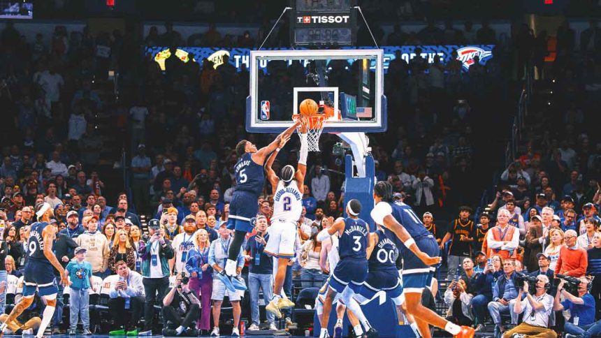 Anthony Edwards' 'Superman' block caps off Timberwolves' 25-point rally vs. Thunder