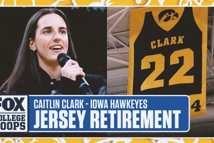 Caitlin Clark Iowa Hawkeyes Jersey Retirement Full Ceremony | FOX College Hoops